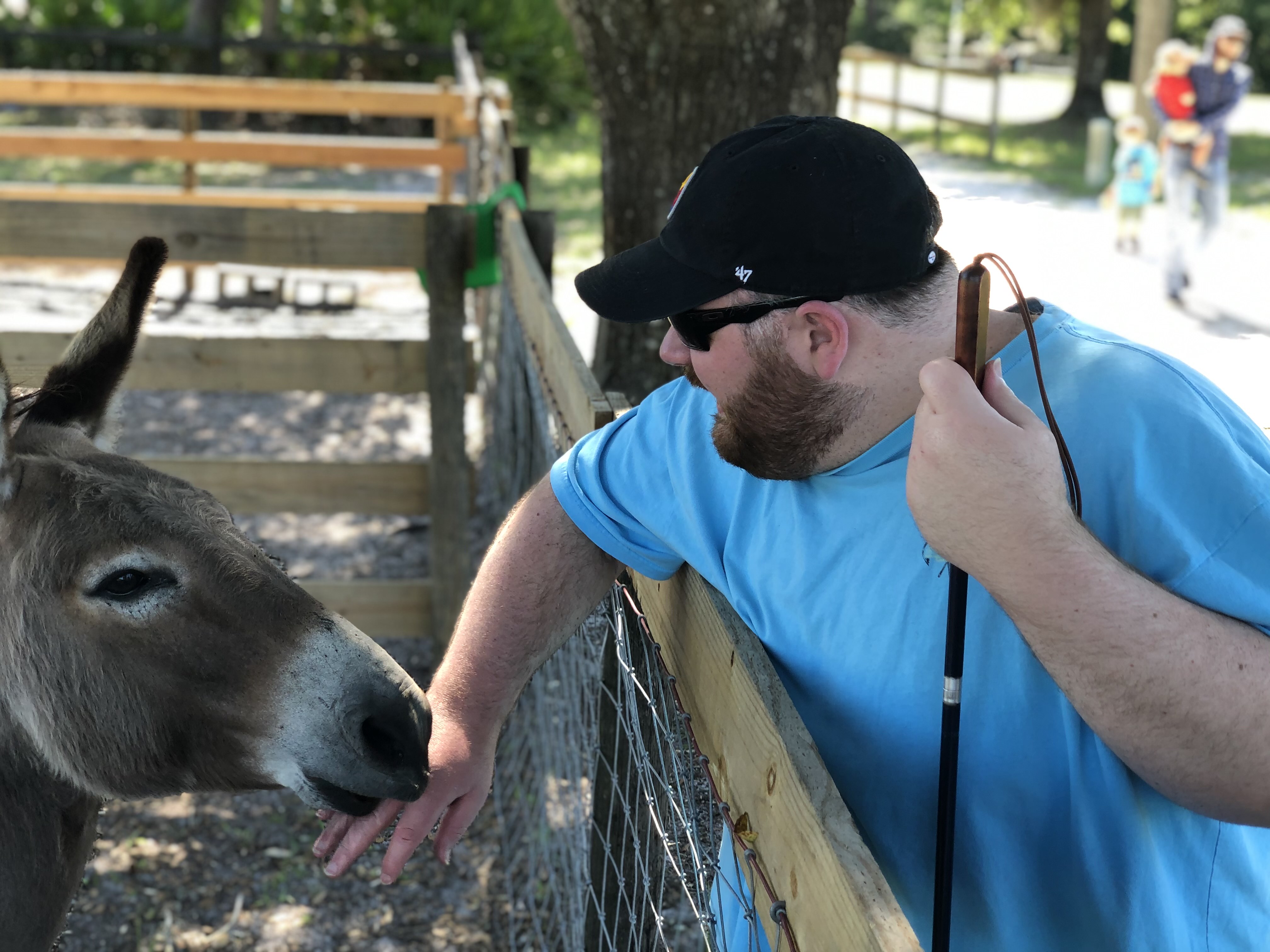 Kevin with Animals at Artisan Acres